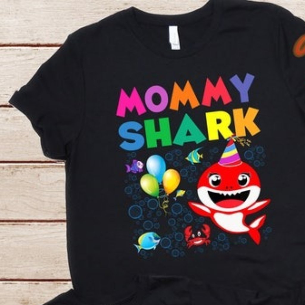 Mama Shark Daddy Shark Baby Shark Family Shark Shirts